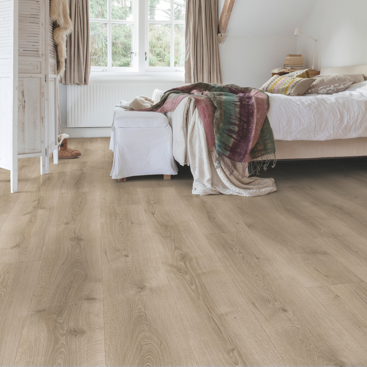 Quick-Step Majestic MJ3552 Дуб пустынный шлифованный серый