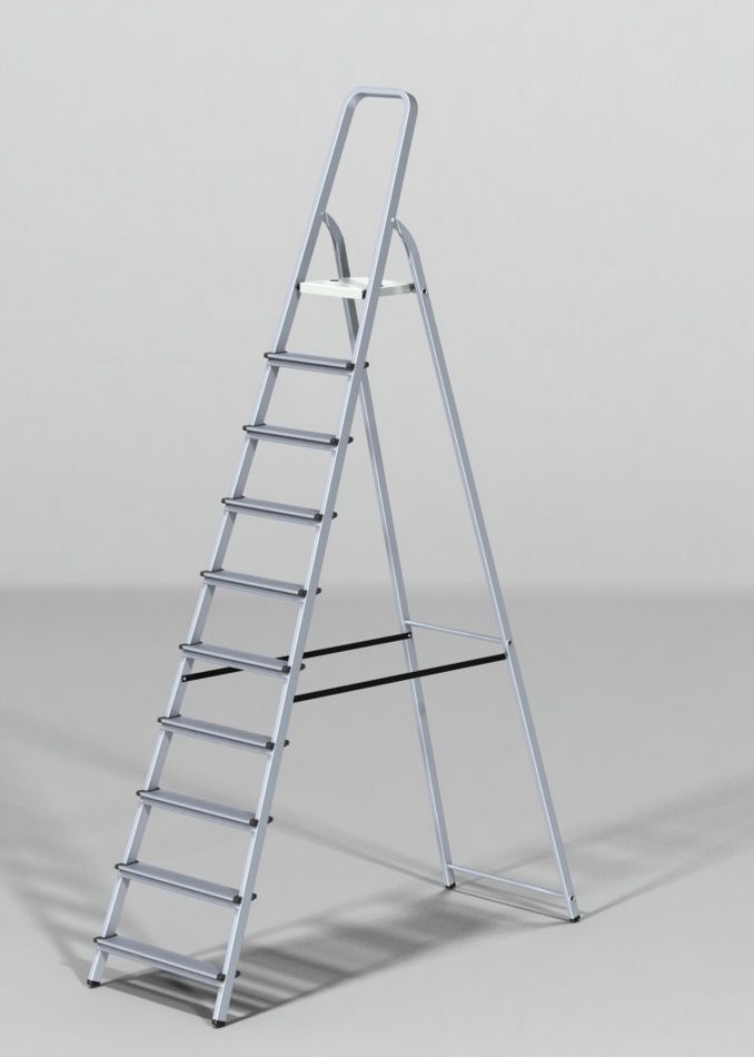 картинка Стремянка алюминиевая Новая Высота (серия 100) 10 ступеней от магазина Одежда+