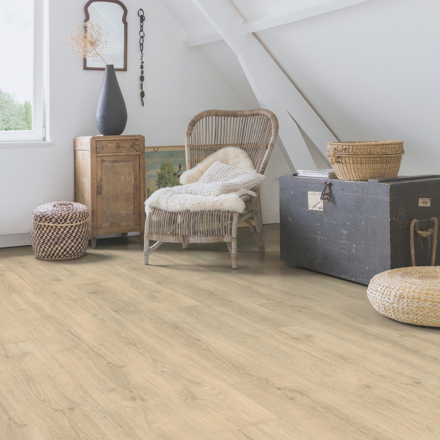 картинка Quick-Step Majestic MJ3545 Дуб лесной массив бежевый от магазина Дока