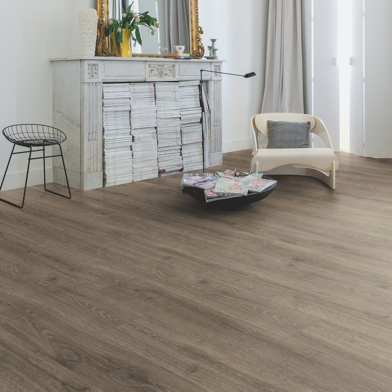 картинка Quick-Step Majestic MJ3548 Дуб лесной массив коричневый от магазина Дока
